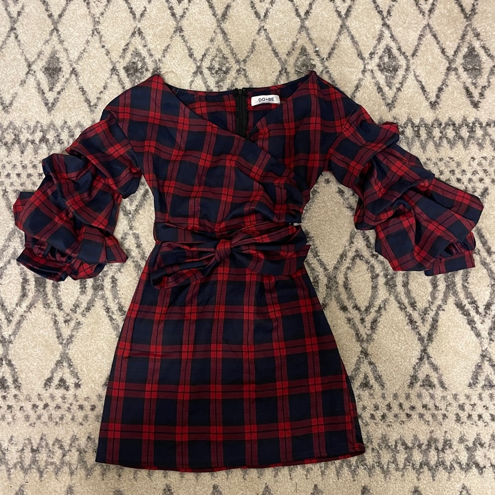 DO+BE SMALL Tiered sleeve mini dress